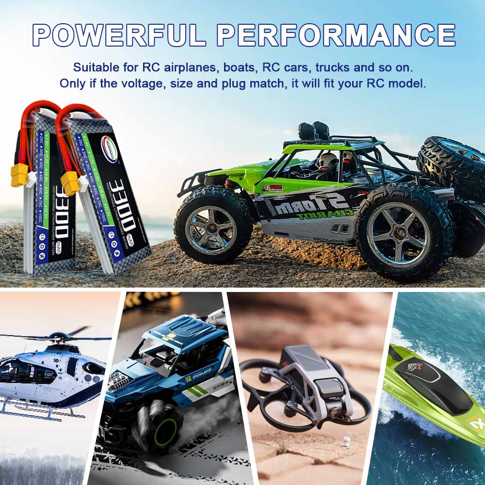 RC Lipo Battery 2S 3S 4S 5S 6S - 6S Lipo Battery 22.2V 5000Mah recension och pris
