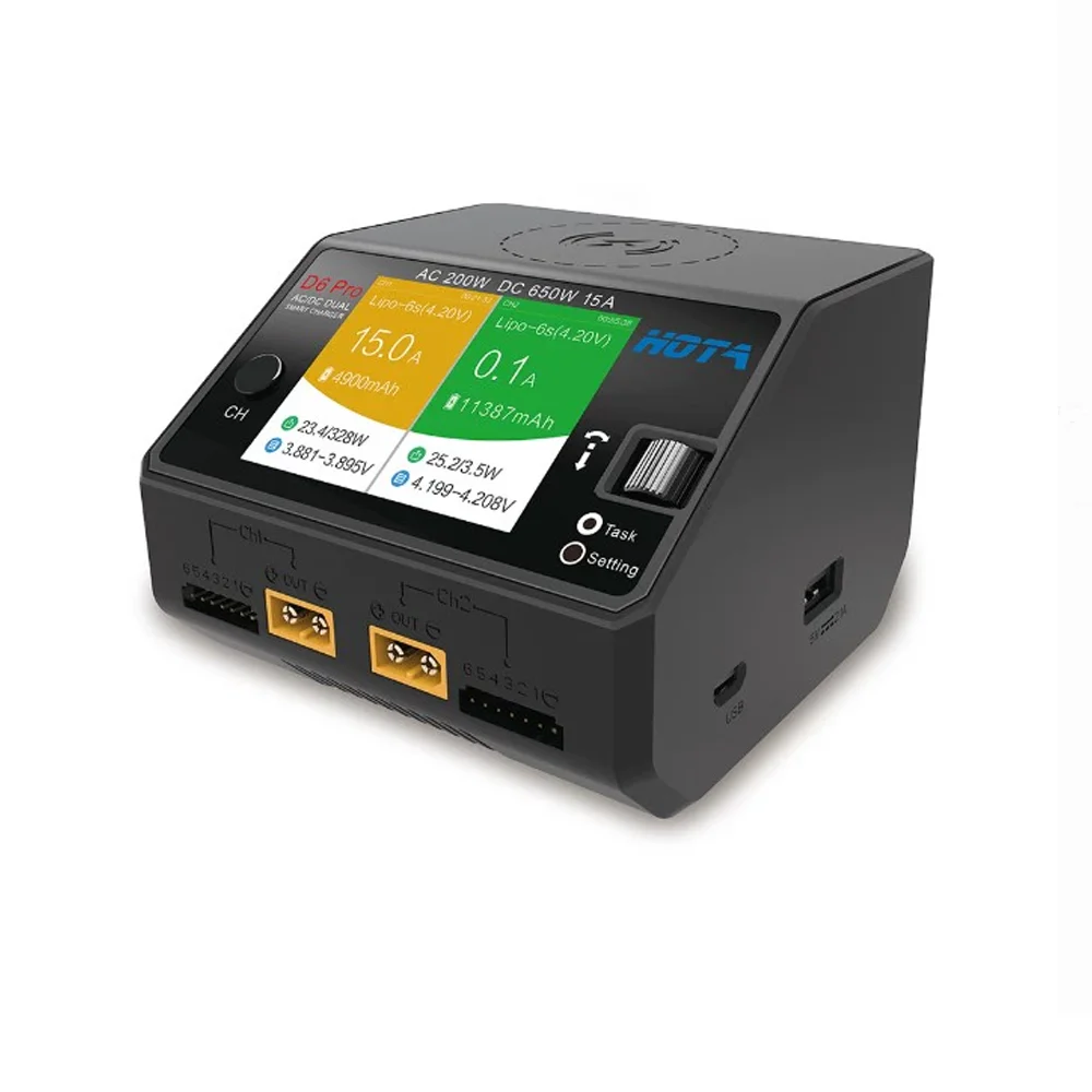 HOTA D6 Pro 200W AC/650W DC Du - Hota D6 Pro Dual Lipo Charger recension och pris