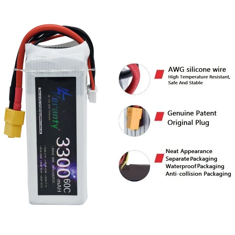 14.8V RC LiPo Battery 4S 1500m - 4S Lipo Battery 14.8V 6000Mah recension och pris