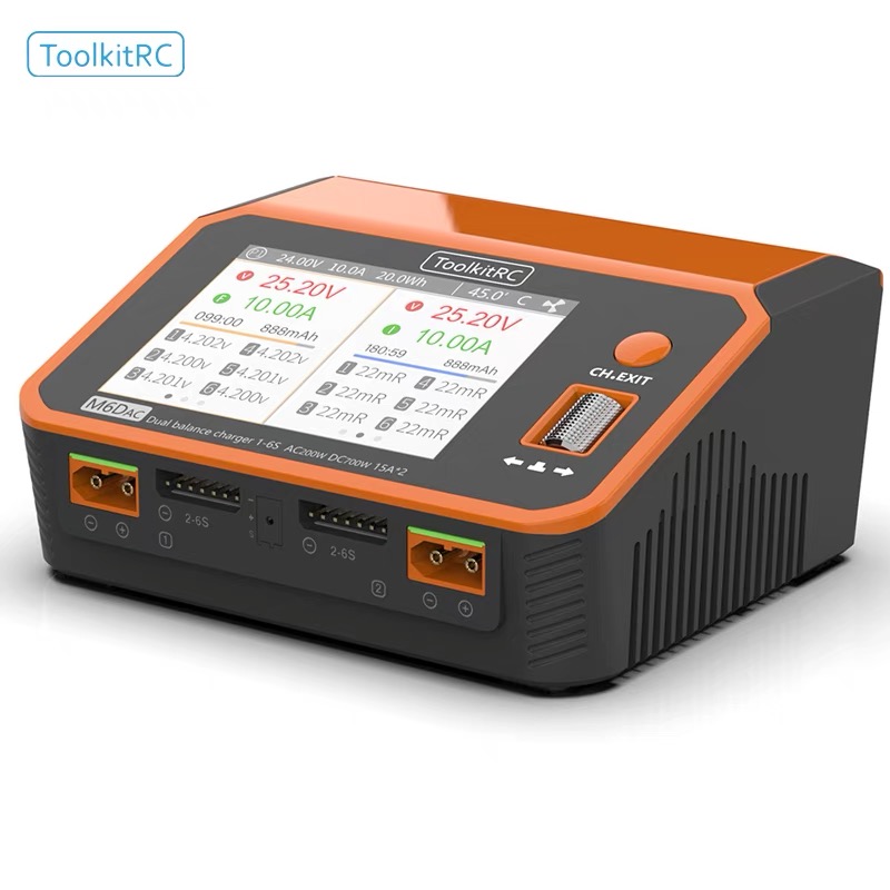 ToolkitRC M6DAC 350W X 2 USB-C - Toolkitrc M6Dac Smart Charger recension och pris