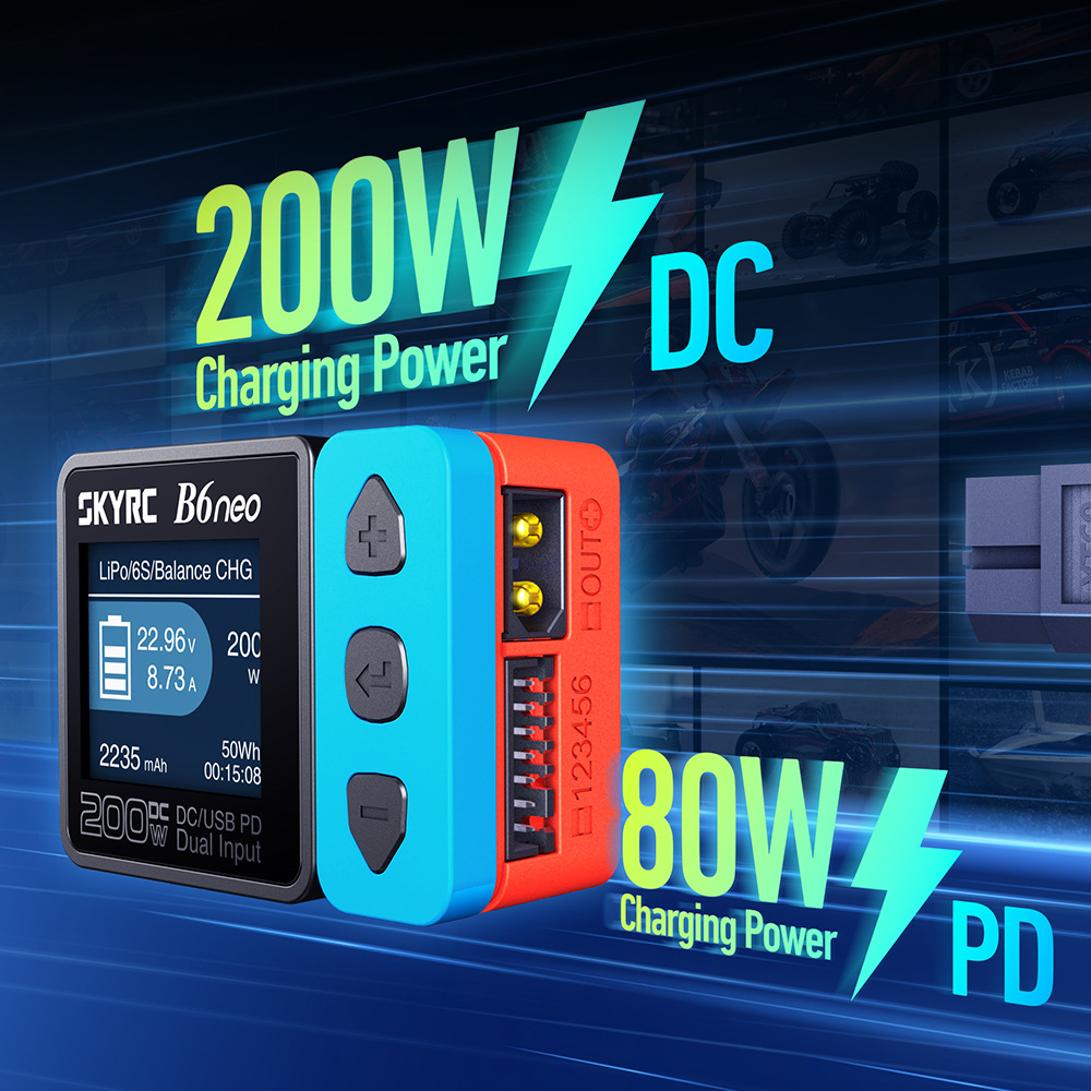 SkyRC B6 Neo Smart Charger DC  - Skyrc B6 Neo Smart Charger recension och pris