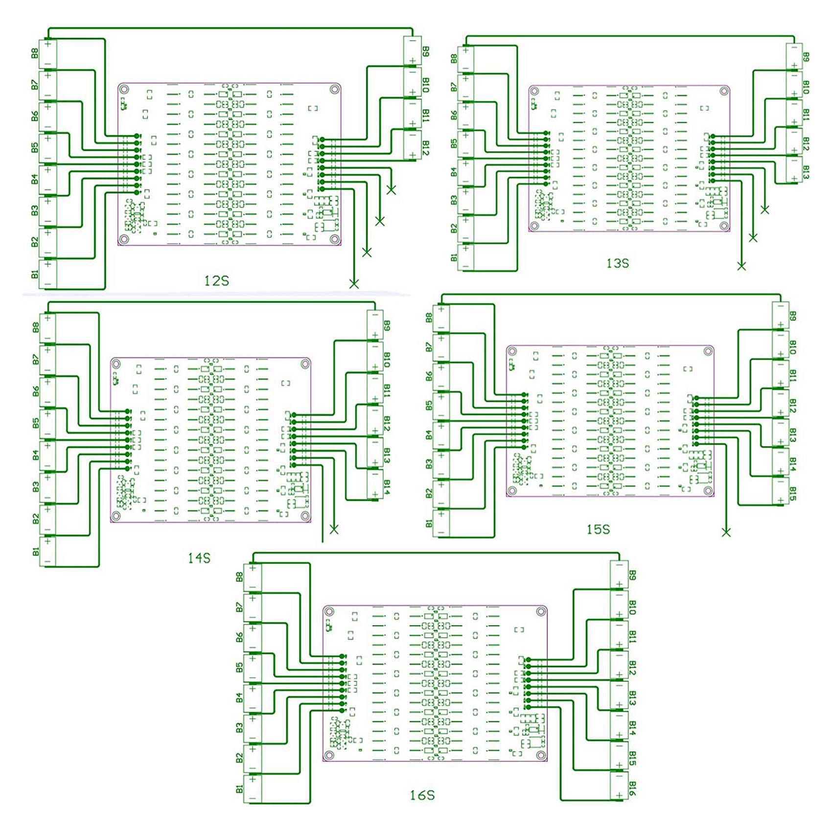 ABZZ-2X 12S 13S 14S 15S 16S Ac - 12S Lipo Battery Balancing Board recension och pris