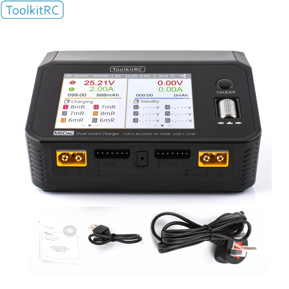 SmCpToolkitRC M6DAC Dual Chann - Toolkitrc M6Dac Smart Charger recension och pris
