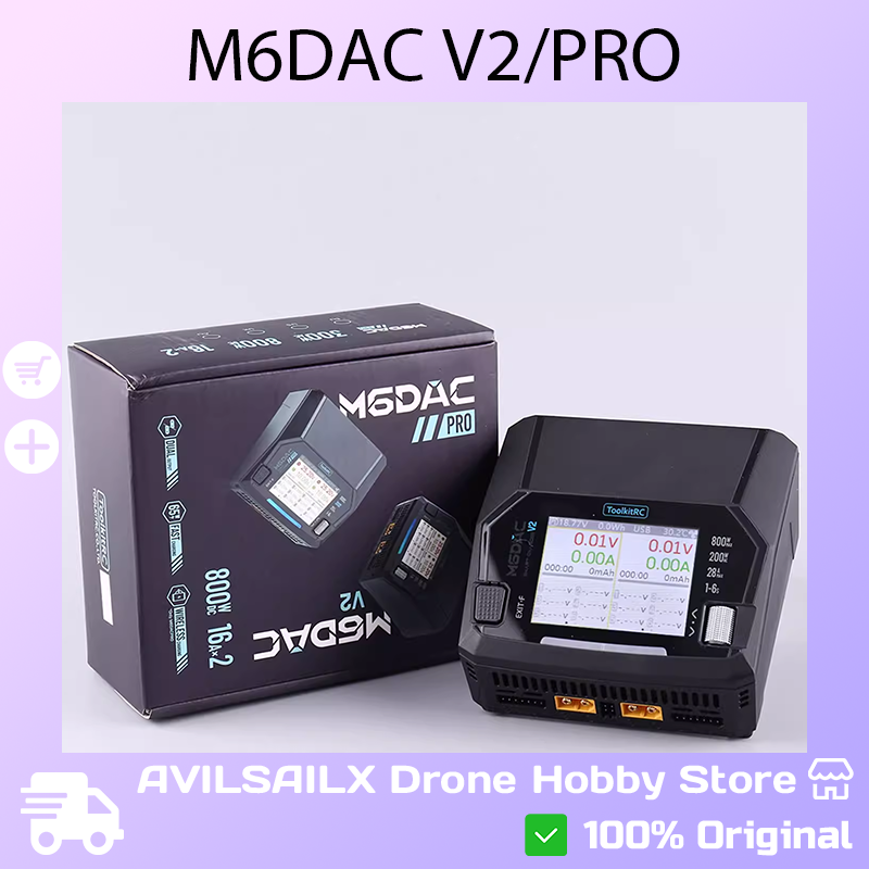 ToolkitRC M6DAC V2 / Pro Dual  - Toolkitrc M6Dac Smart Charger recension och pris